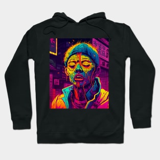 Korean Zombie in neon colours Hoodie